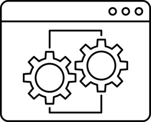 Software update icon simple style vector image