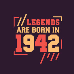 Legends are born in 1942. Birthday of Legend 1942