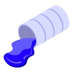 Relax paint icon isometric vector. Abstract positive. Stone picture