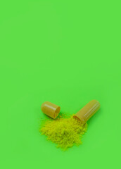 Medicines. Composition with tablets on the table.