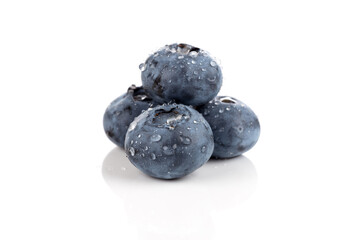 blueberries isolated close up