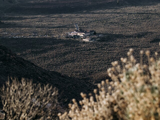 Hiking sceneries in the national park of Tenerife, Spain. Teide National Park is the biggest park on the Canary Islands. 