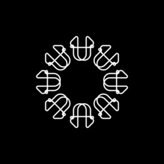 Obraz premium abstract modern simple flat symbol