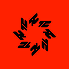 abstract modern simple flat symbol