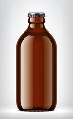 Color Glass Bottle on background. 