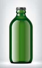 Color Glass Bottle on background. 