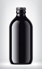 Black Bottle on background. 