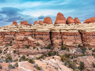 Unique rock formations in the Utah Desert