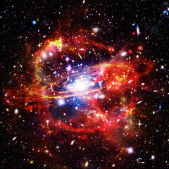 Fototapeta na wymiar Remarkable galaxy. Stars, nebula, space gas. The elements of this image furnished by NASA.