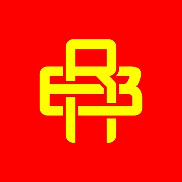 Initial RB, ERB, BEB, monogram logo vector