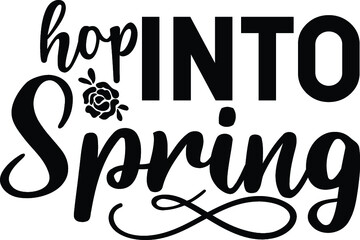 Hop into spring vector arts