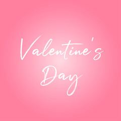 Happy Valentine's Day lettering banner	