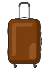 Illustration of suitcase. Image for travel or trip.