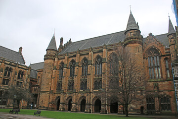 Fototapeta na wymiar buildings in the University of Glasgow 