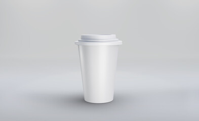 3d render coffee cup mockup design