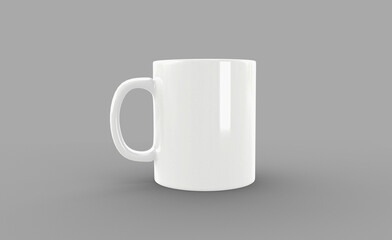 Obraz premium 3d render coffee cup mockup design