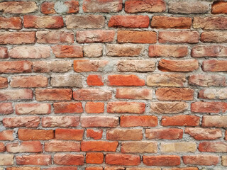 Red brick wall background - old Red bricks wall texture