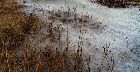 Frozen river