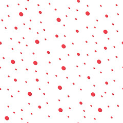 Snowflake seamless pattern , snow texture winter background, christmas dot vector illustration