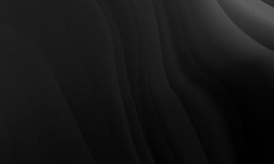 Abstract black gray colors gradient with wave lines pattern texture background.