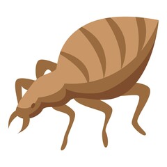 Bug icon isometric vector. Control pest. Chemical insect