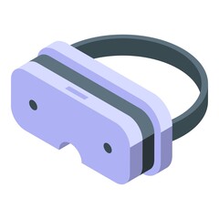 Vr glasses icon isometric vector. Platform reality. Education tour