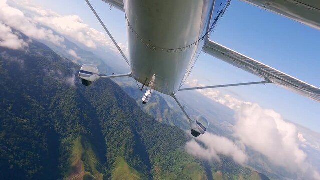 Flying over Valles del Tuy, Miranda State, Venezuela