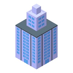Floor multistory building icon isometric vector. City block. Modern construction