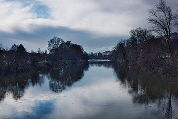 Fototapeta premium Fiume Po - Torino