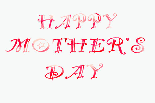 text happy mothers day on floral background