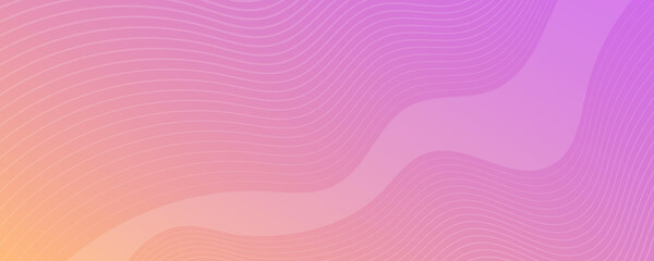 Modern colorful gradient background with wave lines