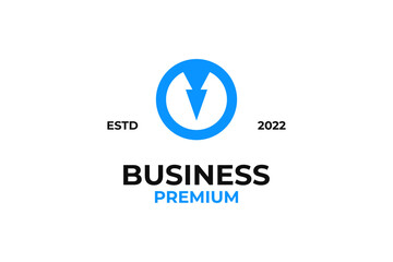 Elegant circle professional business logo design vector. worker tie icon design vector.