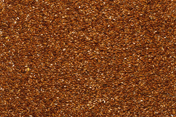 Background of flax seeds all over the field photo - obrazy, fototapety, plakaty