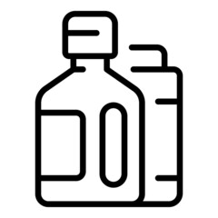 Cleaner bottle icon outline vector. Home service. Work cleanup