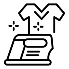 Clean cloth icon outline vector. Home service. Cleaning company