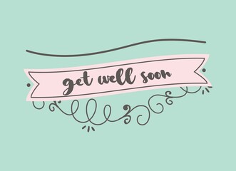 Get well soon greeting card