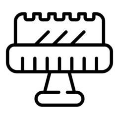 Wall repair icon outline vector. Professional house. Company work