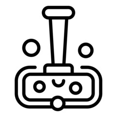 Home clean mop icon outline vector. Work cleaner. Floor service