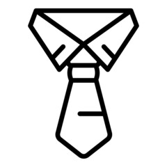 Office tie icon outline vector. Online group. Video conference