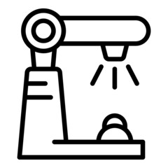 Irrigation arm icon outline vector. Water system. Farm automatic