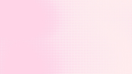 Dot pink white pattern gradient texture background. Abstract pop art halftone and retro style.