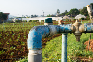 Fototapeta na wymiar Irrigation Equipments used in agruculture