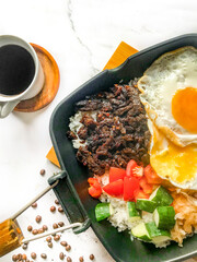 Filipino tapsilog tapa