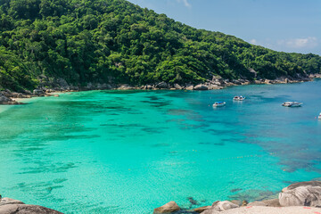 View Point at Similan island of Similan Island National Park on Andaman sea in Phang Nga , Thailand