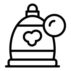 Soap dish icon outline vector. Liquid clean. Water product