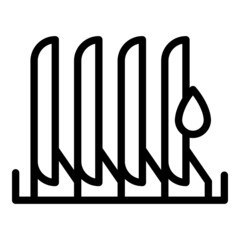 Dish stack icon outline vector. Liquid bottle. Clean product