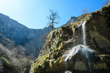 Waterfall at the source of the Nervión