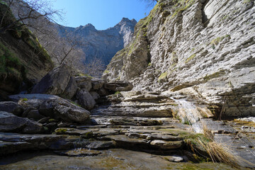 Nervión riverbed in the Delika canyon