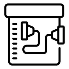 Fitness equipment icon outline vector. Gym exercise. Workout training