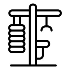 Training gym equipment icon outline vector. Fitness sport. Weight fit